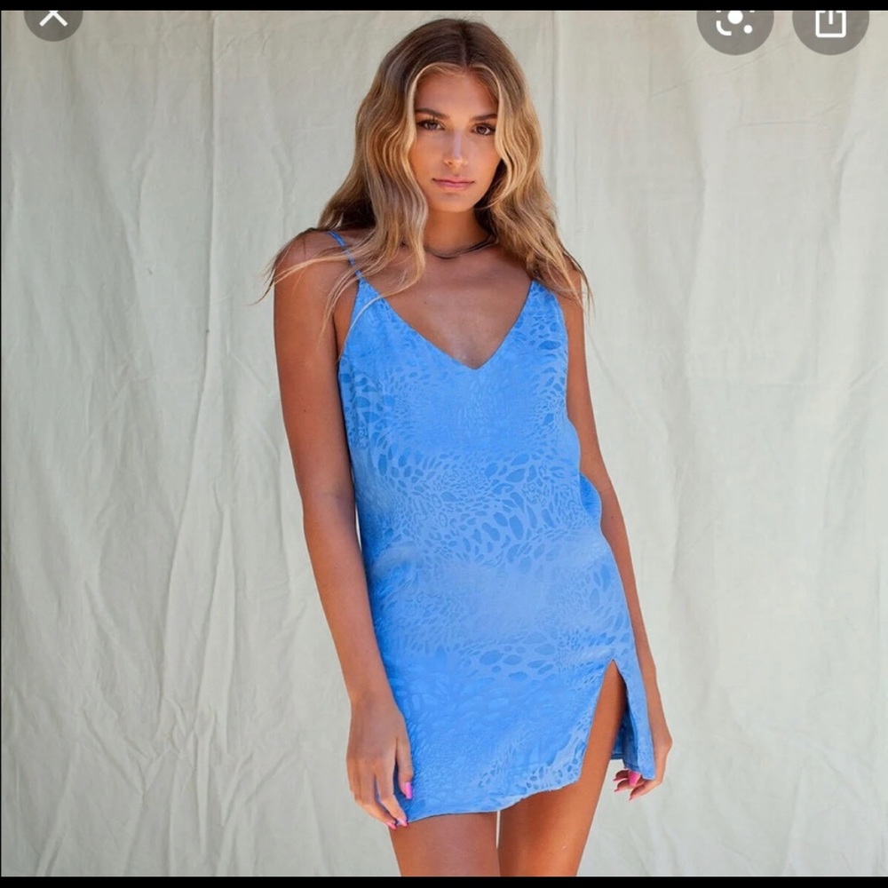 Cool Girl Hot Blue Cheetah